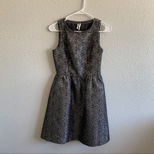 SOLD - Freachi Metallic Holiday Sleeveless Textured Dress